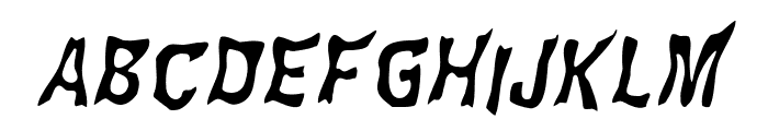 WILD2 Ghixm NC Italic Font UPPERCASE