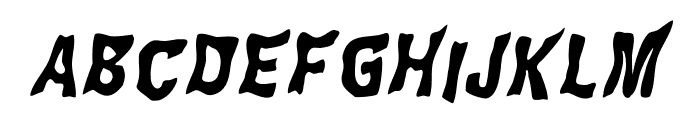 WILD2GhixmNC-BoldItalic Font UPPERCASE