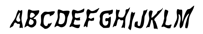 WILD2GhixmNC-Italic Font UPPERCASE