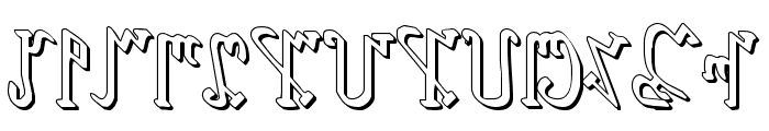 Wiccan Ways 3D Font UPPERCASE