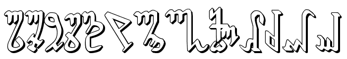 Wiccan Ways 3D Font LOWERCASE