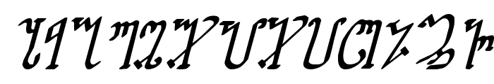 Wiccan Ways Italic Font LOWERCASE
