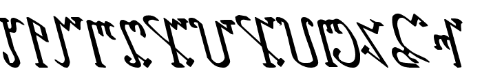 Wiccan Ways Leftalic Font UPPERCASE