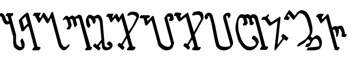 Wiccan Ways Leftalic Font LOWERCASE