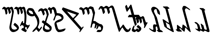 Wiccan Ways Leftalic Font LOWERCASE