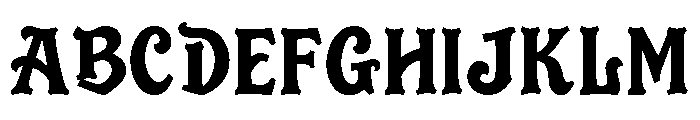 Wicked Glint Regular Font UPPERCASE