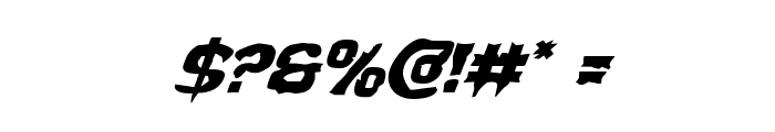 Wicker Man Super-Italic Font OTHER CHARS