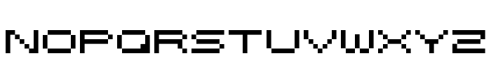 Wide Pixel-7 Font UPPERCASE