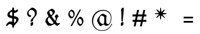WieynckFrakturUNZ1L-Italic Font OTHER CHARS