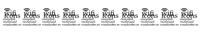 Wifi Icons Font OTHER CHARS