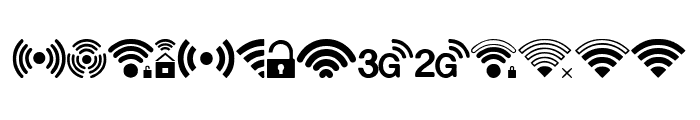 Wifi Icons Font LOWERCASE