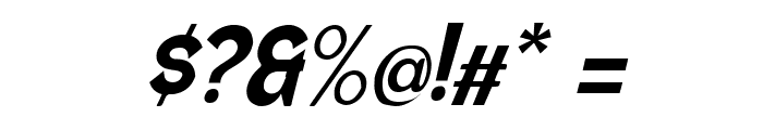 Wild Bandit Serif Hole  Italic Font OTHER CHARS