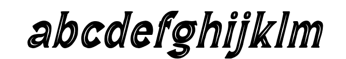 Wild Bandit Serif Hole  Italic Font LOWERCASE