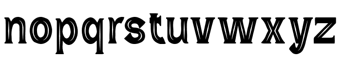 Wild Bandit Serif Hole Font LOWERCASE