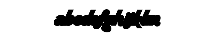 Wild Ride Back Fill Font LOWERCASE