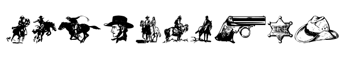 Wild West Icons Font OTHER CHARS