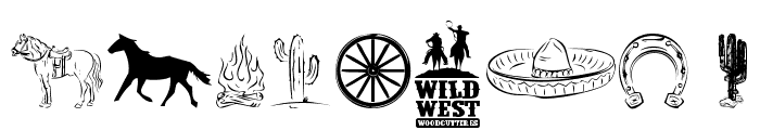 Wild West Icons Font OTHER CHARS