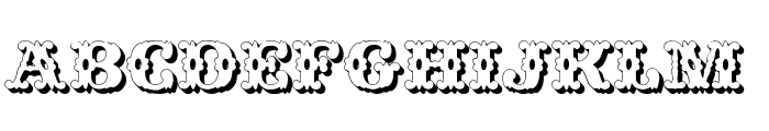 Wild West Shadow Font UPPERCASE