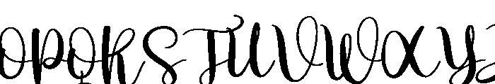 Wildflower2 Font UPPERCASE