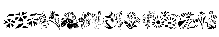 Wildflowers2 Font UPPERCASE