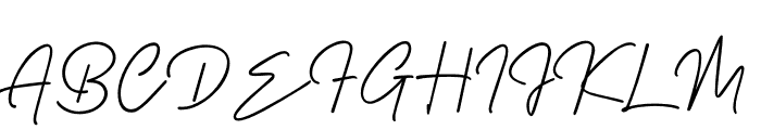 Wiliam Signature Font UPPERCASE