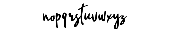 WillfordBrush Font LOWERCASE