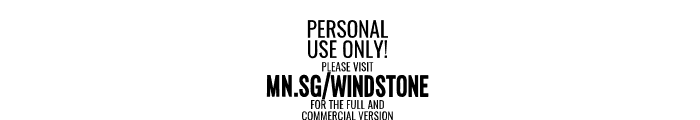 Windstone Serif PERSONAL USE Regular Font OTHER CHARS