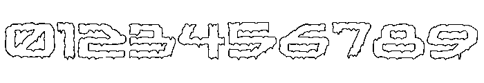 Wine Robot Outline Font OTHER CHARS