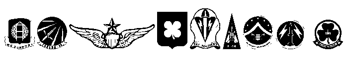 Wings of America Font OTHER CHARS