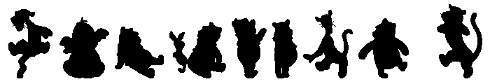 Winnie Silhouettes Font OTHER CHARS