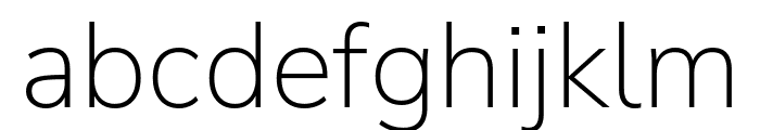 Winston ExtraLight Font LOWERCASE