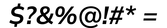 Winston SemiBold Italic Font OTHER CHARS