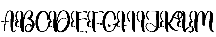 Winter Beach Font UPPERCASE