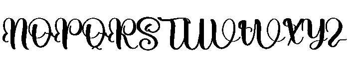 Winter Beach Font UPPERCASE