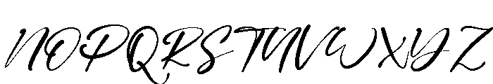 Winter Deer Font UPPERCASE
