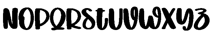 Winter Display Font UPPERCASE