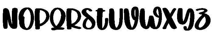 Winter Display Font LOWERCASE