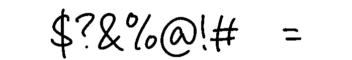 Winter Glowing Font OTHER CHARS