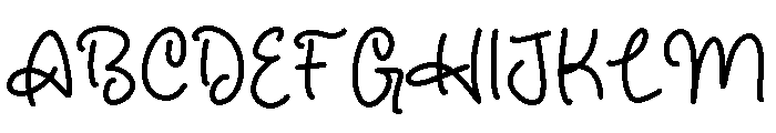 Winter Glowing Font UPPERCASE