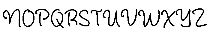 Winter Glowing Font UPPERCASE