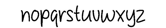 Winter Glowing Font LOWERCASE
