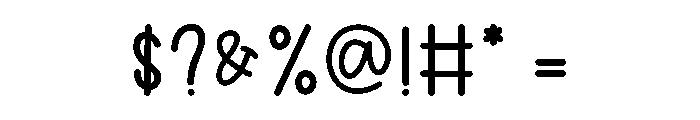 Winter Handmade Font OTHER CHARS