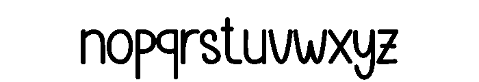 Winter Handmade Font LOWERCASE
