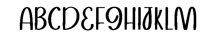 Winter Rain Font UPPERCASE