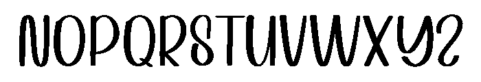 Winter Rain Font UPPERCASE