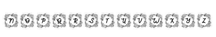 Winter Ribbon Monogram Regular Font LOWERCASE