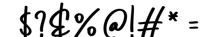 Winter Signature Font OTHER CHARS