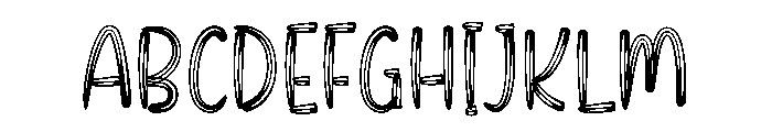 Winter Smile Font UPPERCASE