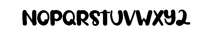 Winter Snowman Font UPPERCASE