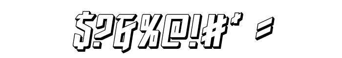 Winter Solstice 3D Italic Font OTHER CHARS